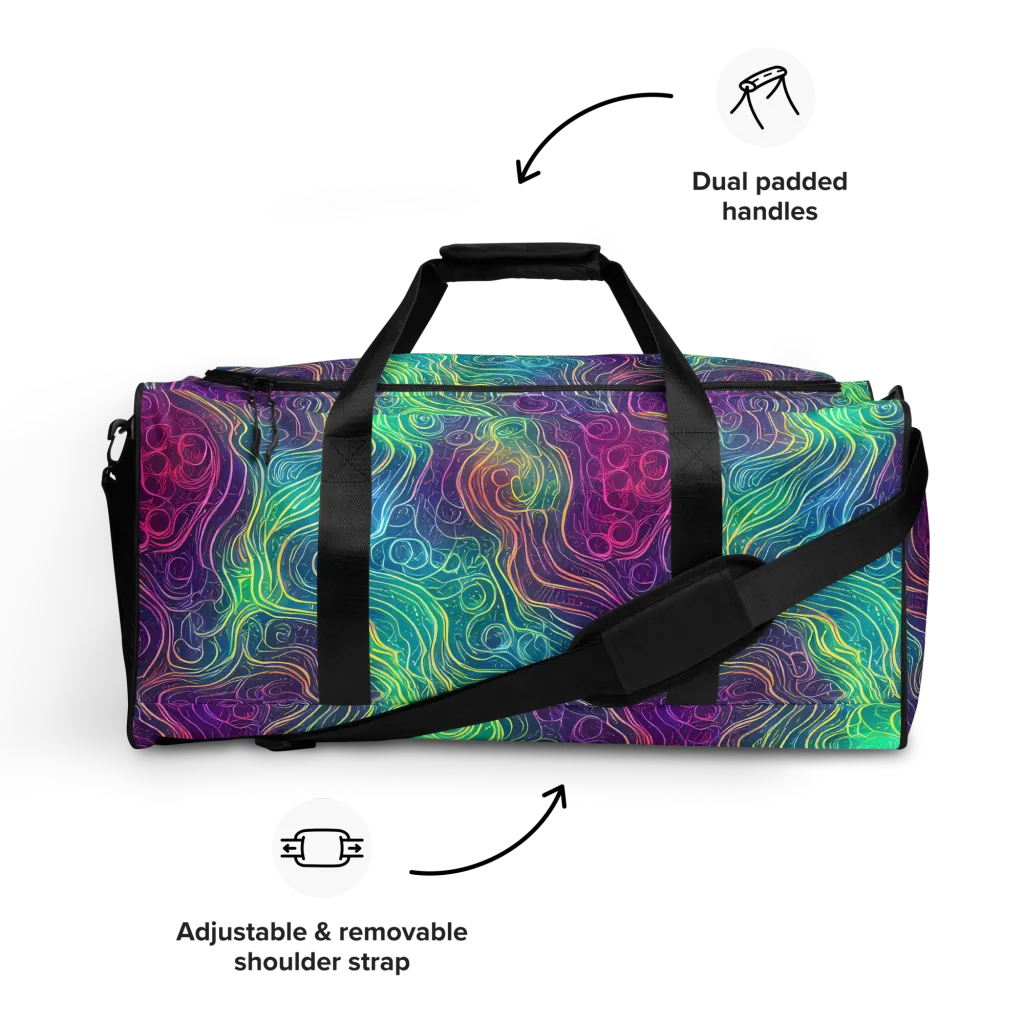 Chromatic Currents on Duffle Bag — Front