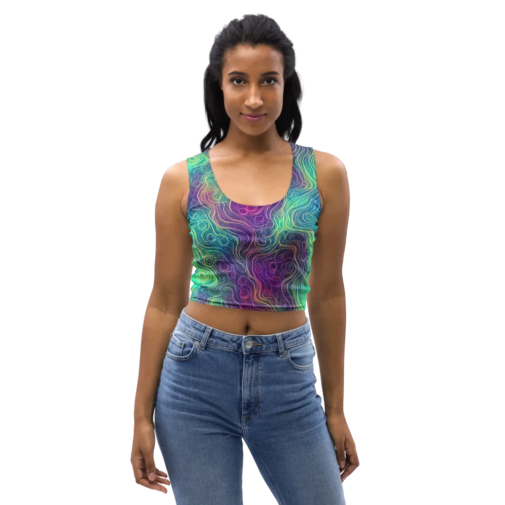 Chromatic Currents on Crop Top — Front
