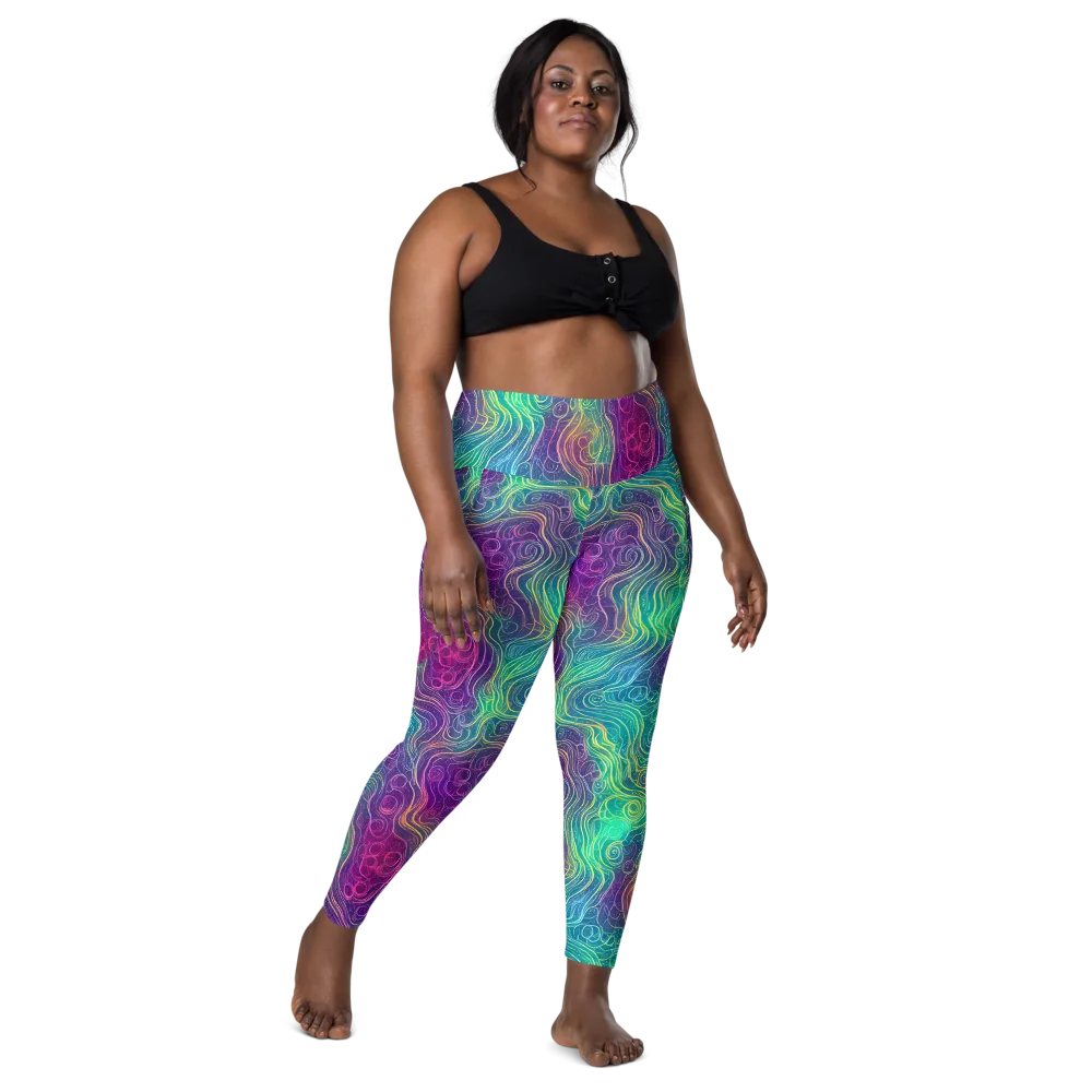 Chromatic Currents on Leggings with Pockets — Front