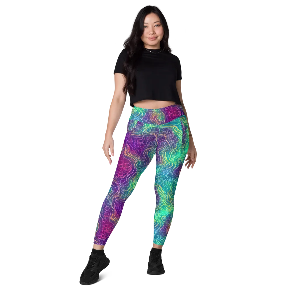 Chromatic Currents on Leggings with Pockets — Front