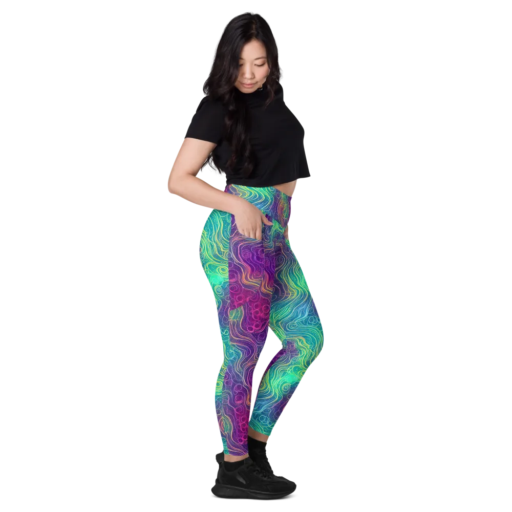 Chromatic Currents on Leggings with Pockets — Right