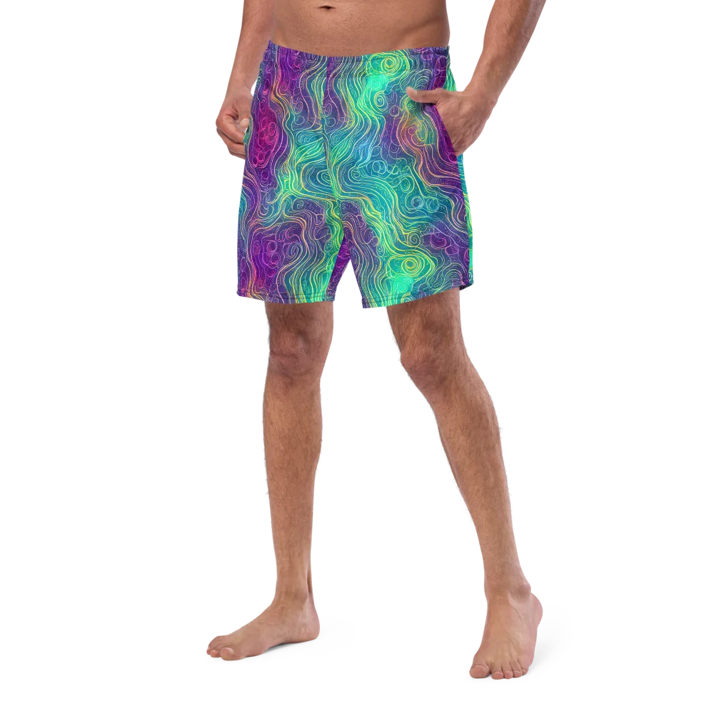 Chromatic Currents on Swim Trunks — Left Front