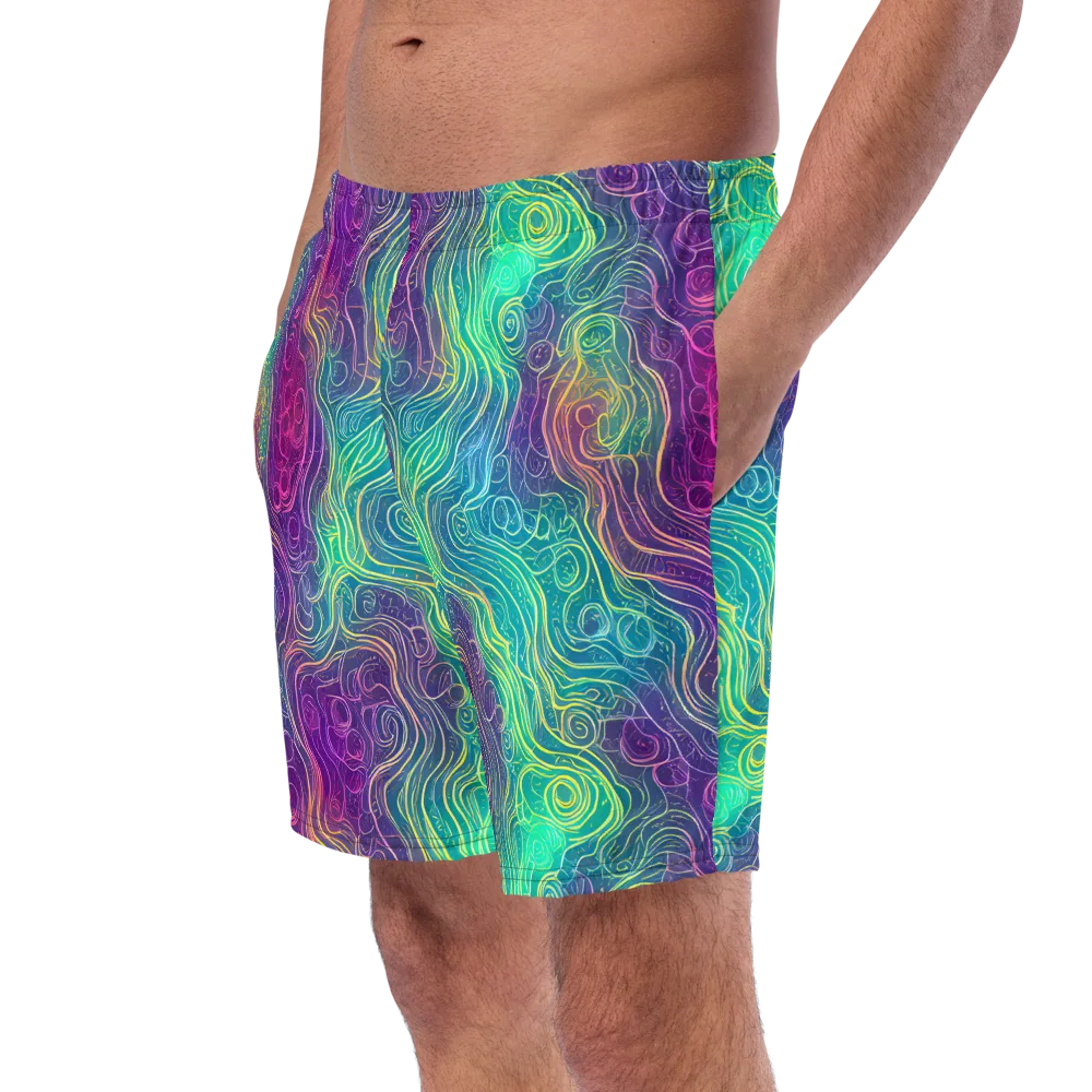 Chromatic Currents on Swim Trunks — Left Front