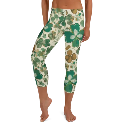 Cloverfield Reverie on a Capri Leggings