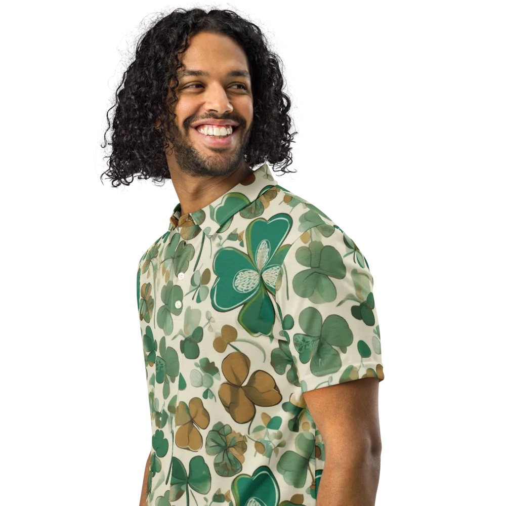 Cloverfield Reverie on Men's Slim Fit Polo Shirt — Left Front