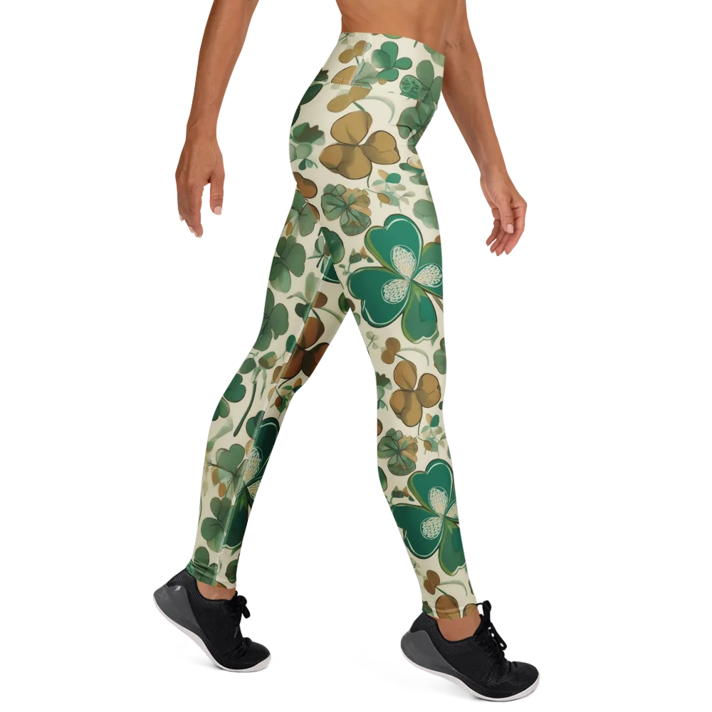 Cloverfield Reverie on Yoga Leggings — Right