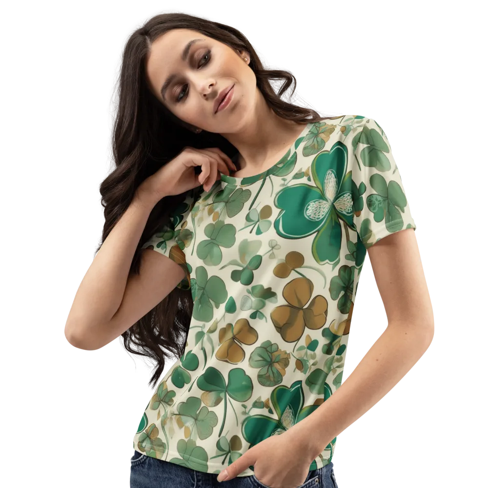 Cloverfield Reverie on Women's Crew Neck T-Shirt — Left Front