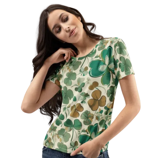 Cloverfield Reverie on a Women's Crew Neck T-Shirt