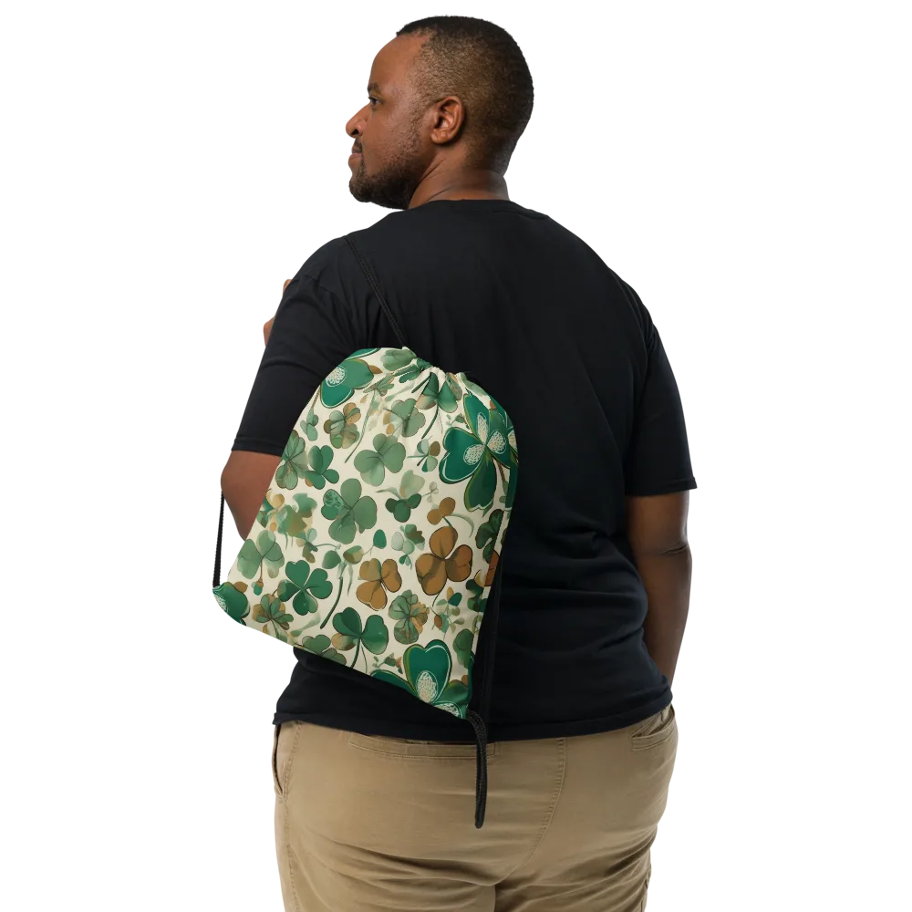 Cloverfield Reverie on Drawstring Bag — Front