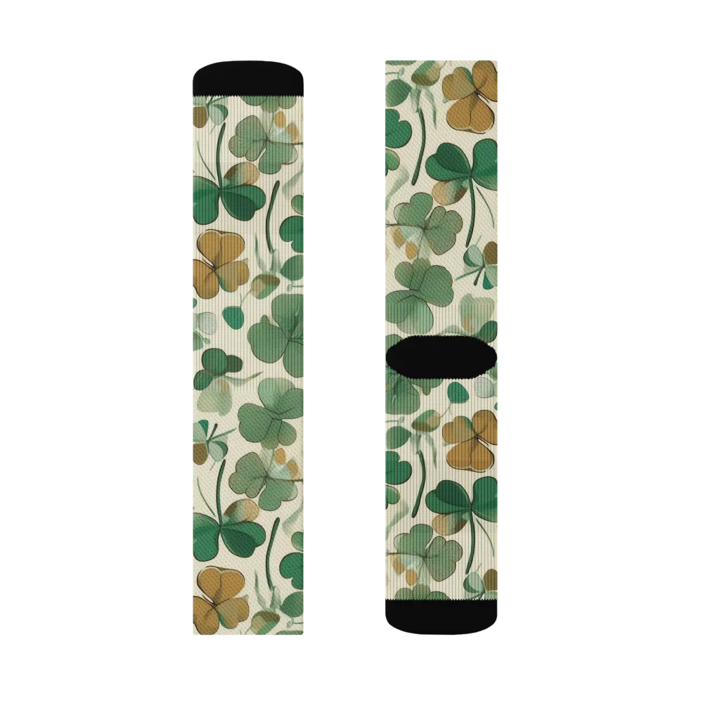 Cloverfield Reverie on Socks — Right Sock