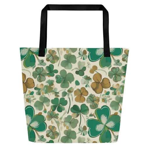 Cloverfield Reverie on a Large Tote Bag W/ Pocket
