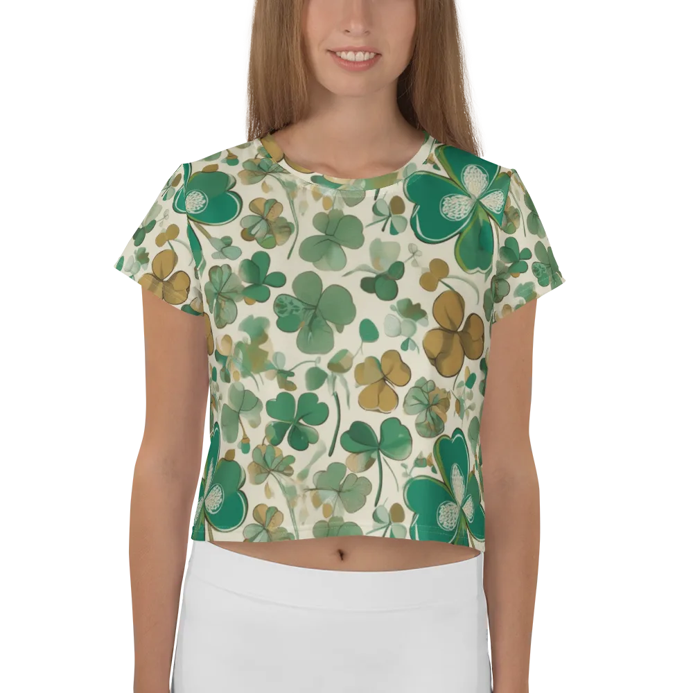 Cloverfield Reverie on Crop Tee — Front