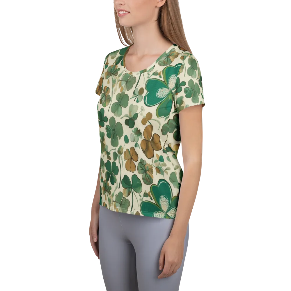 Cloverfield Reverie on Women's Athletic T-Shirt — Left