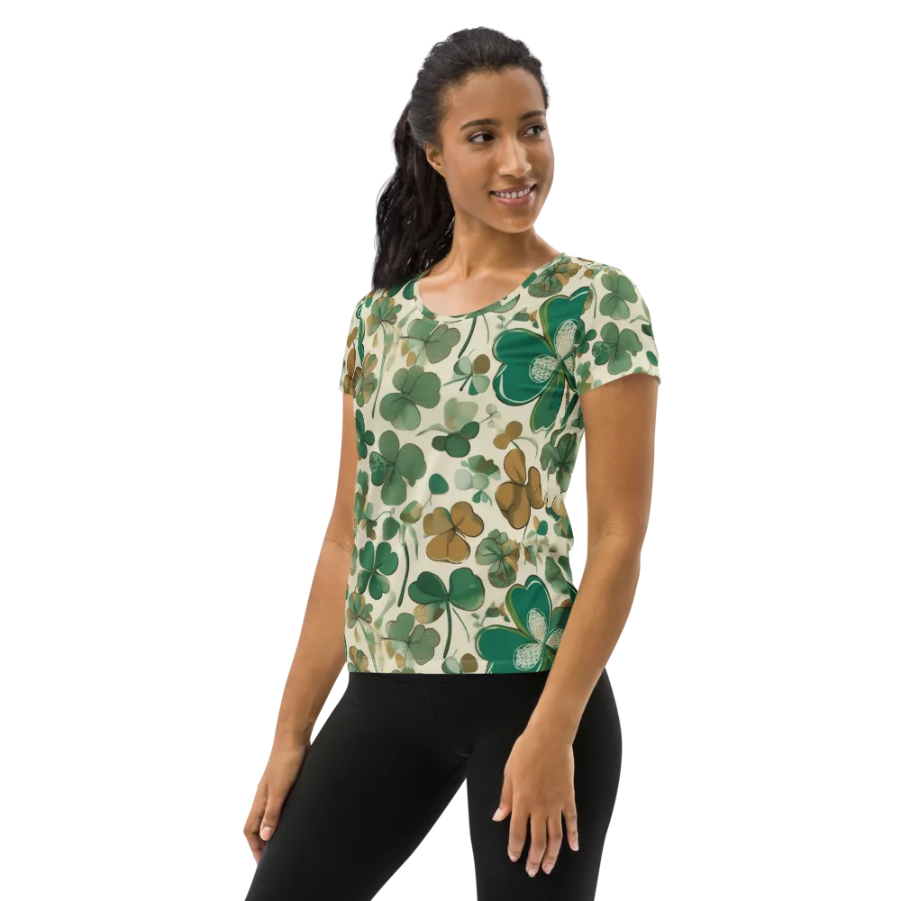 Cloverfield Reverie on Women's Athletic T-Shirt — Left