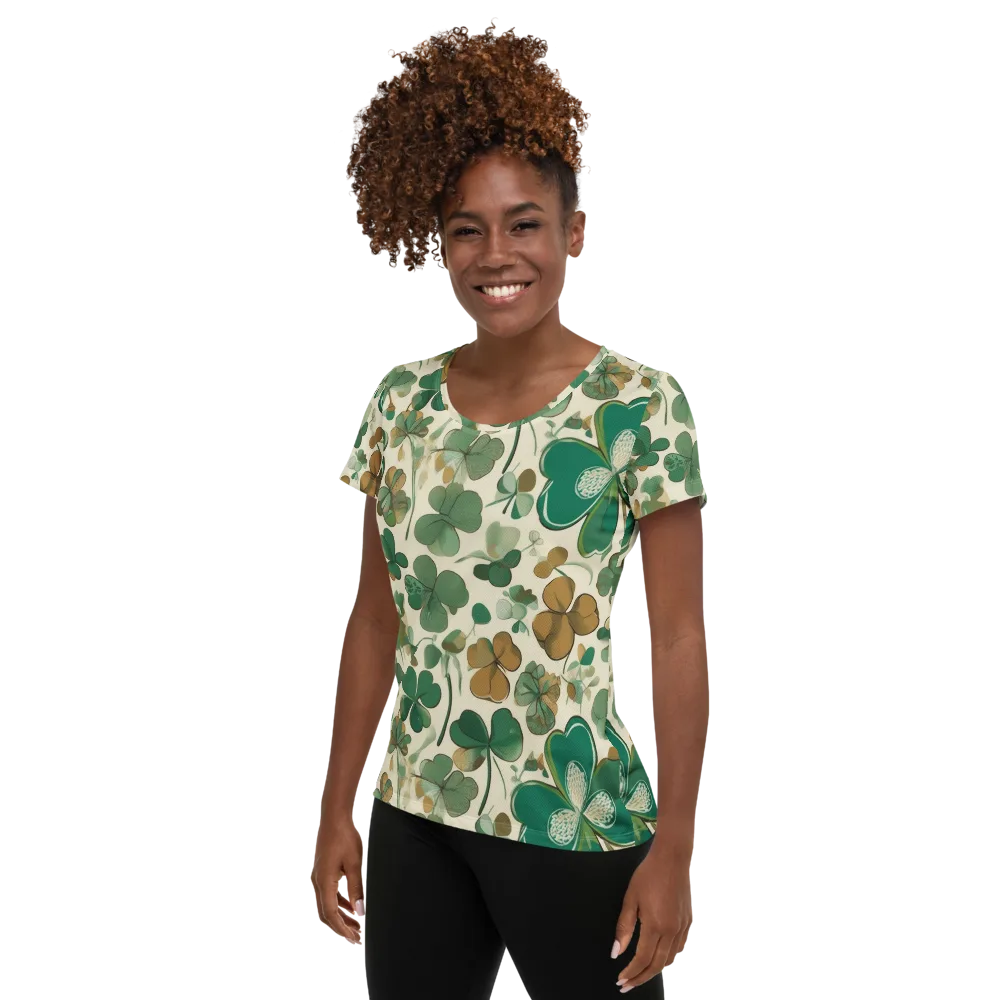 Cloverfield Reverie on Women's Athletic T-Shirt — Left