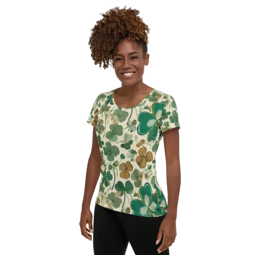 Cloverfield Reverie on a Women's Athletic T-Shirt