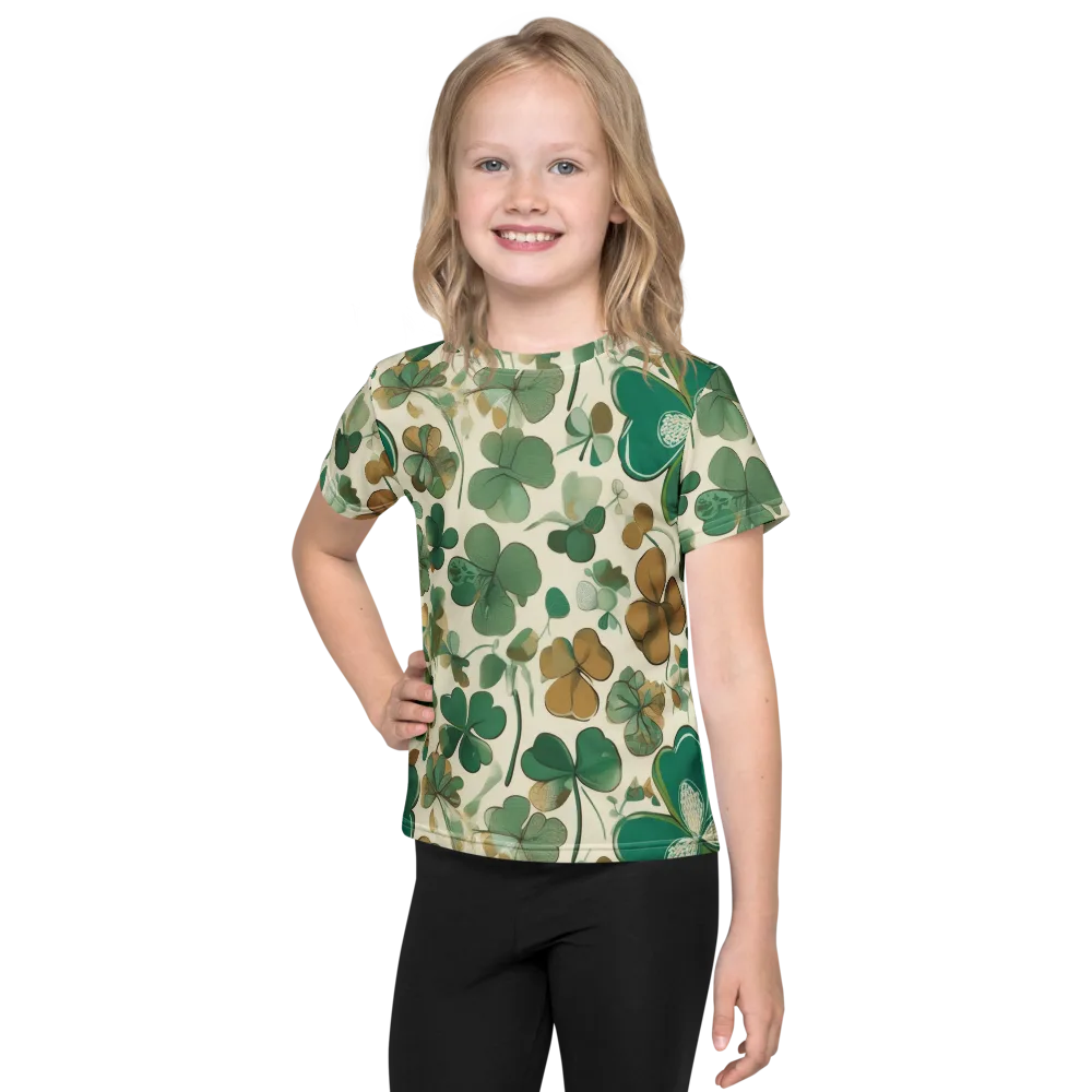 Cloverfield Reverie on Kids Crew Neck T-Shirt — Front