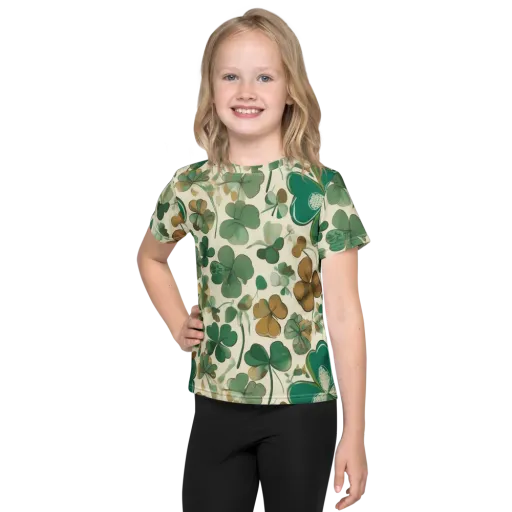 Cloverfield Reverie on a Kids Crew Neck T-Shirt