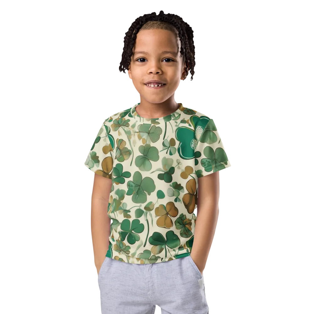 Cloverfield Reverie on Kids Crew Neck T-Shirt — Front