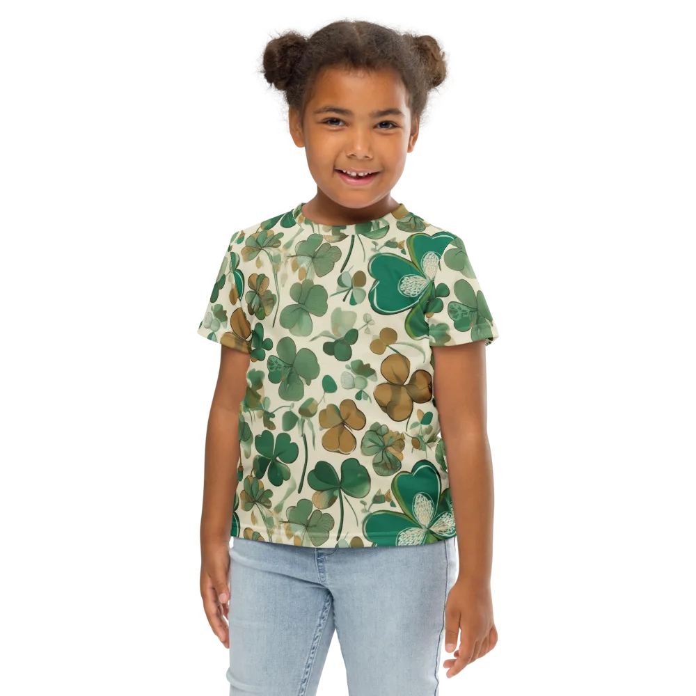 Cloverfield Reverie on Kids Crew Neck T-Shirt — Front