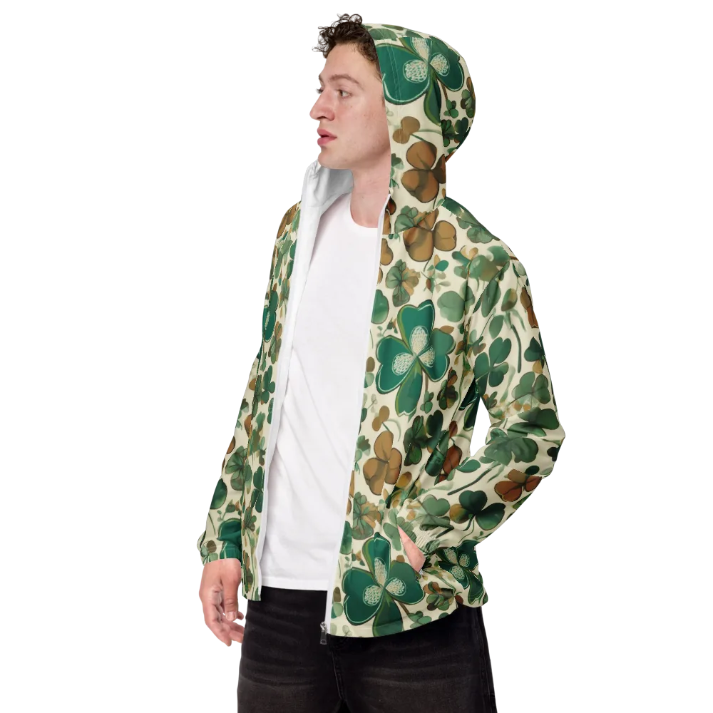 Cloverfield Reverie on Men's Windbreaker — Left Front