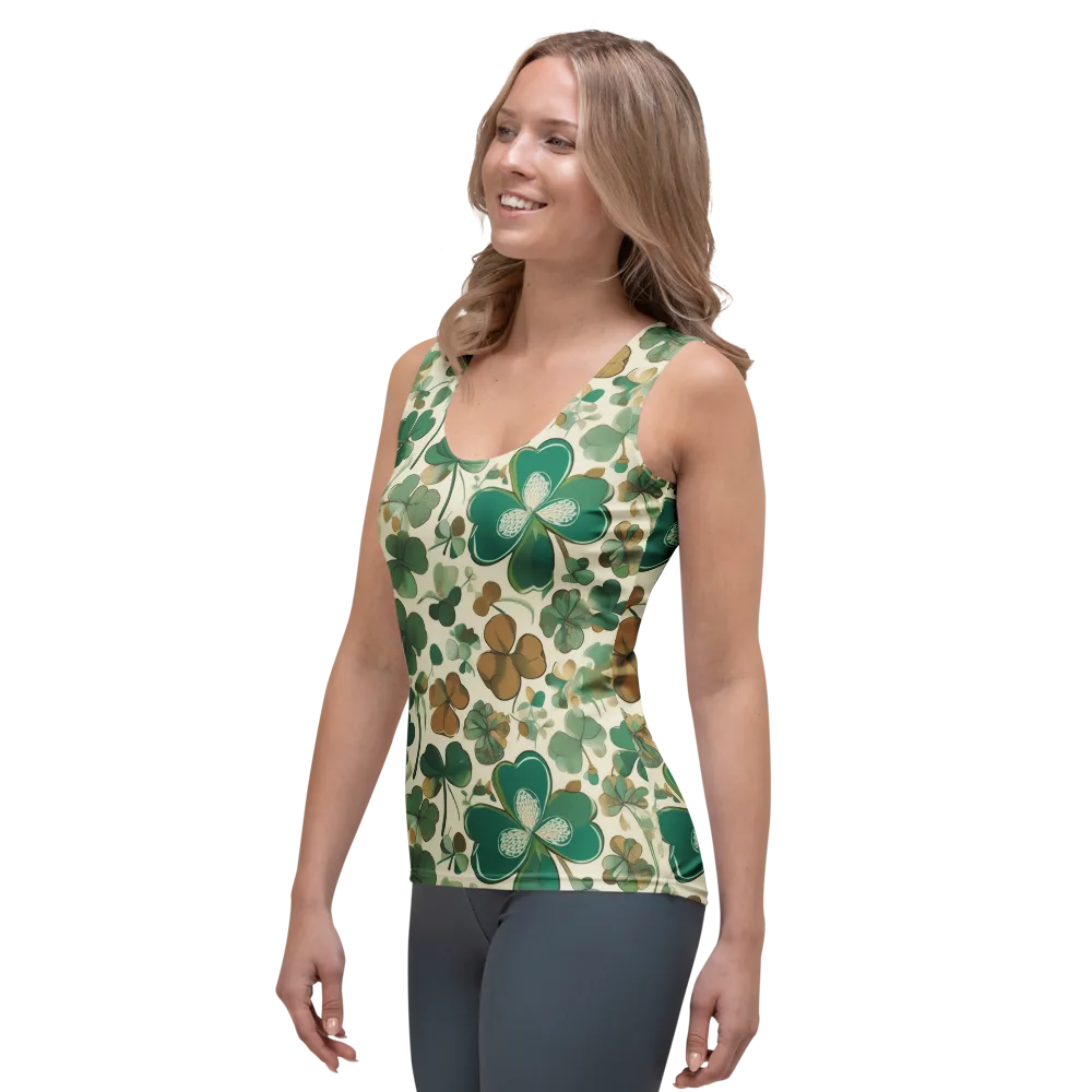 Cloverfield Reverie on Women's Tank Top — Left Front