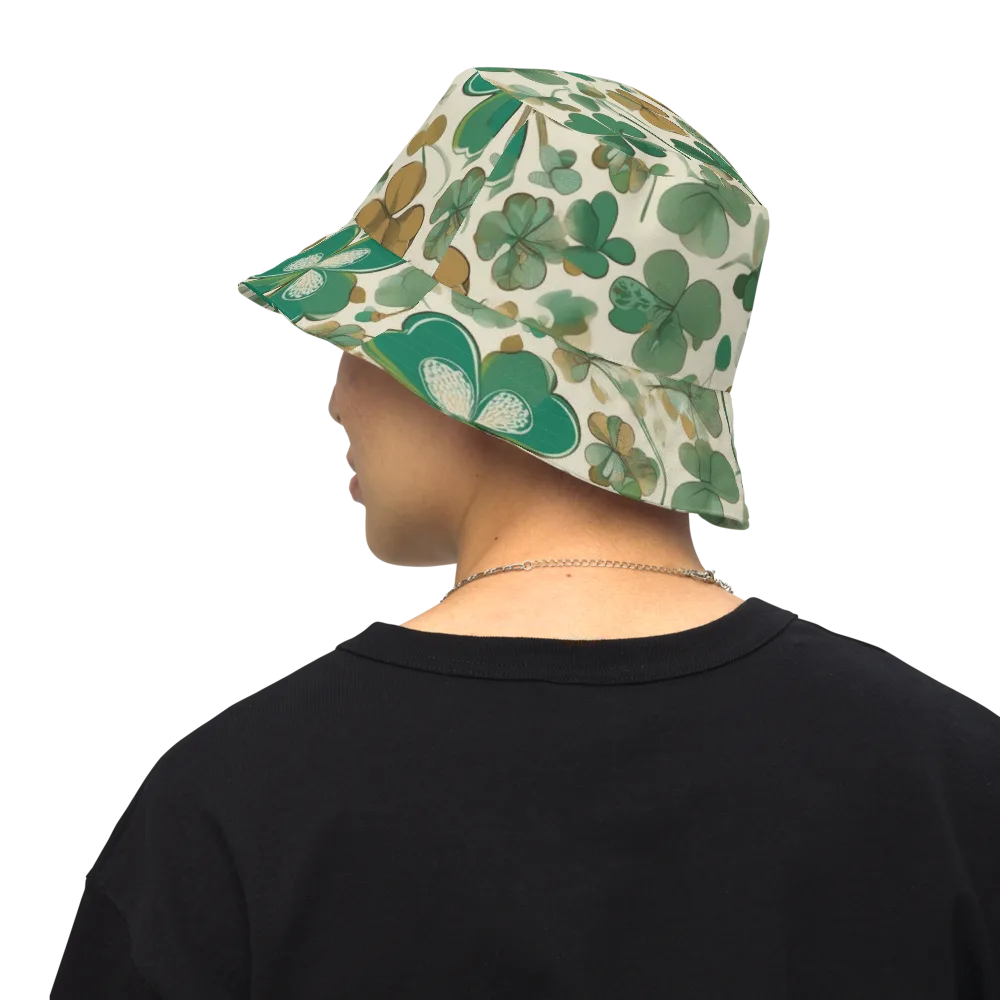 Cloverfield Reverie on Reversible Bucket Hat — Back Inside