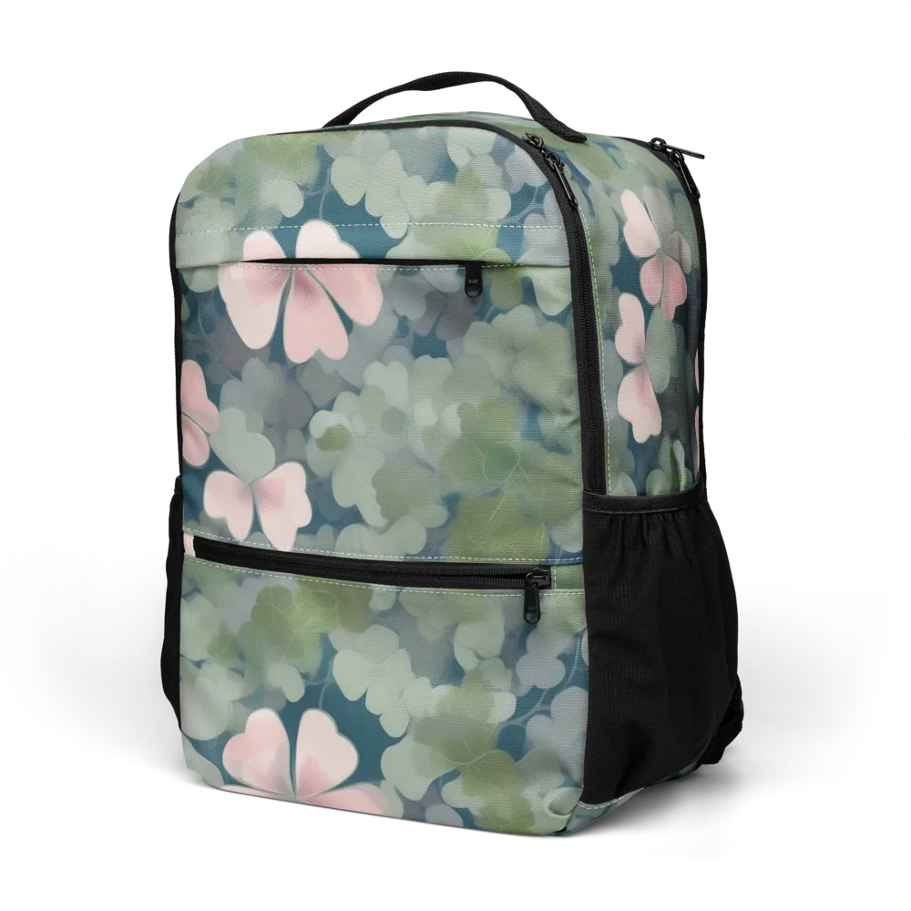 Moonlit Petal Drift on Utility Backpack — Left Front