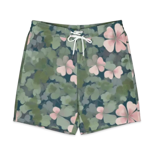 Moonlit Petal Drift on a Men's Board Shorts