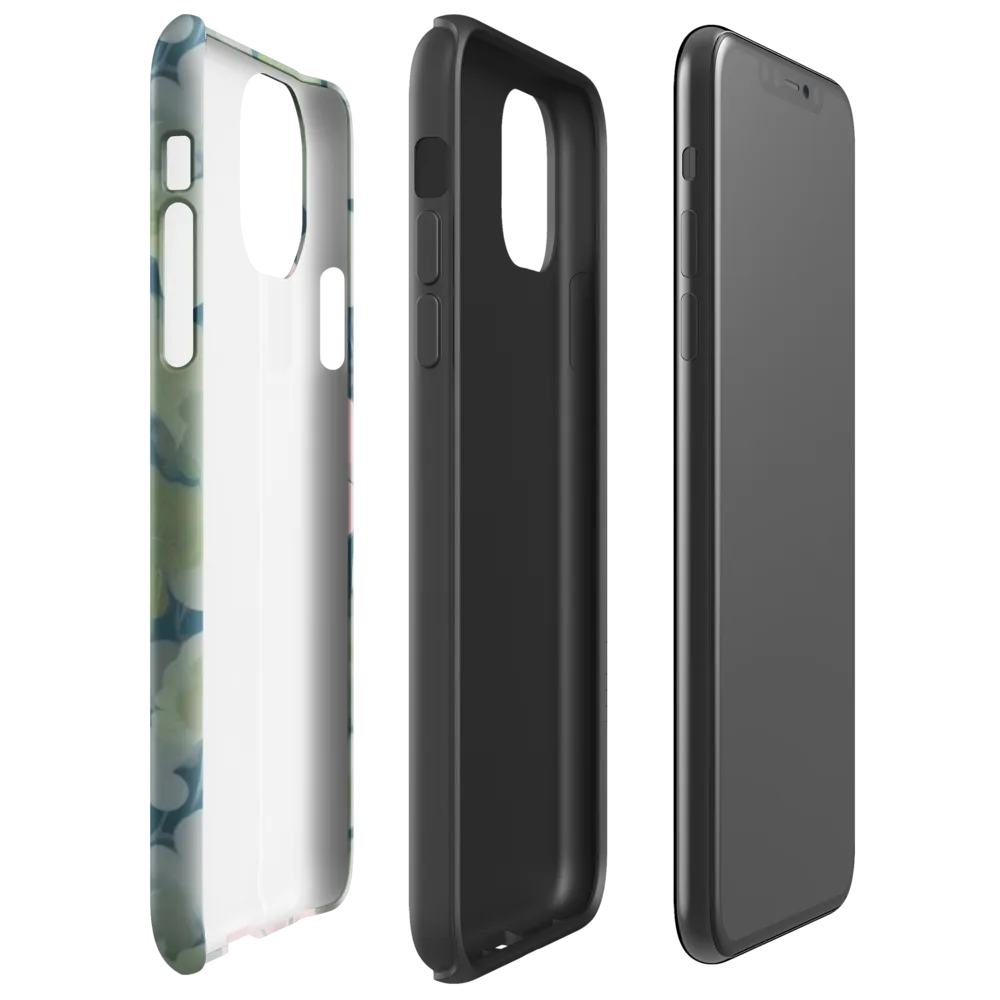 Moonlit Petal Drift on Tough Case for iPhone® — Right