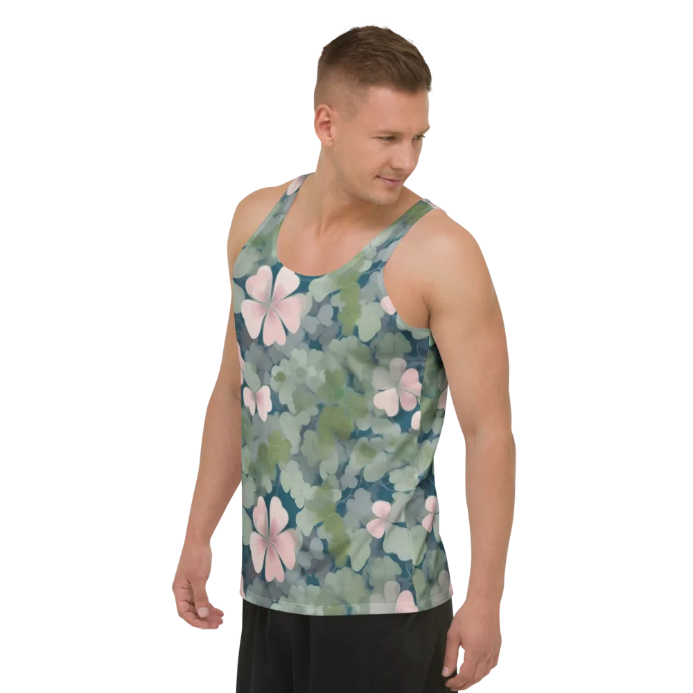 Moonlit Petal Drift on Men's Tank Top — Left Front