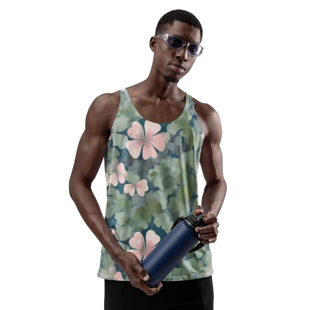 Moonlit Petal Drift on Men's Tank Top — Front
