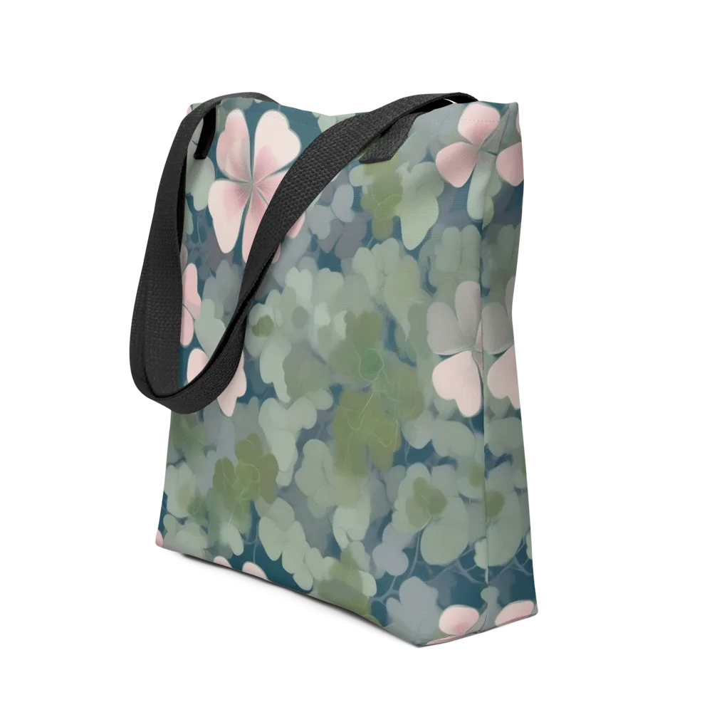 Moonlit Petal Drift on Tote Bag — Front