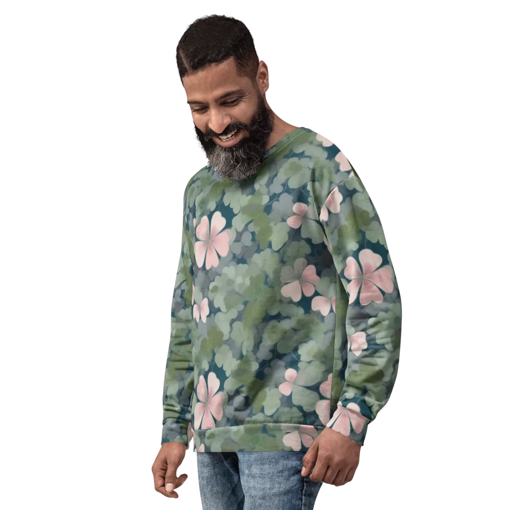 Moonlit Petal Drift on Sweatshirt — Left Front