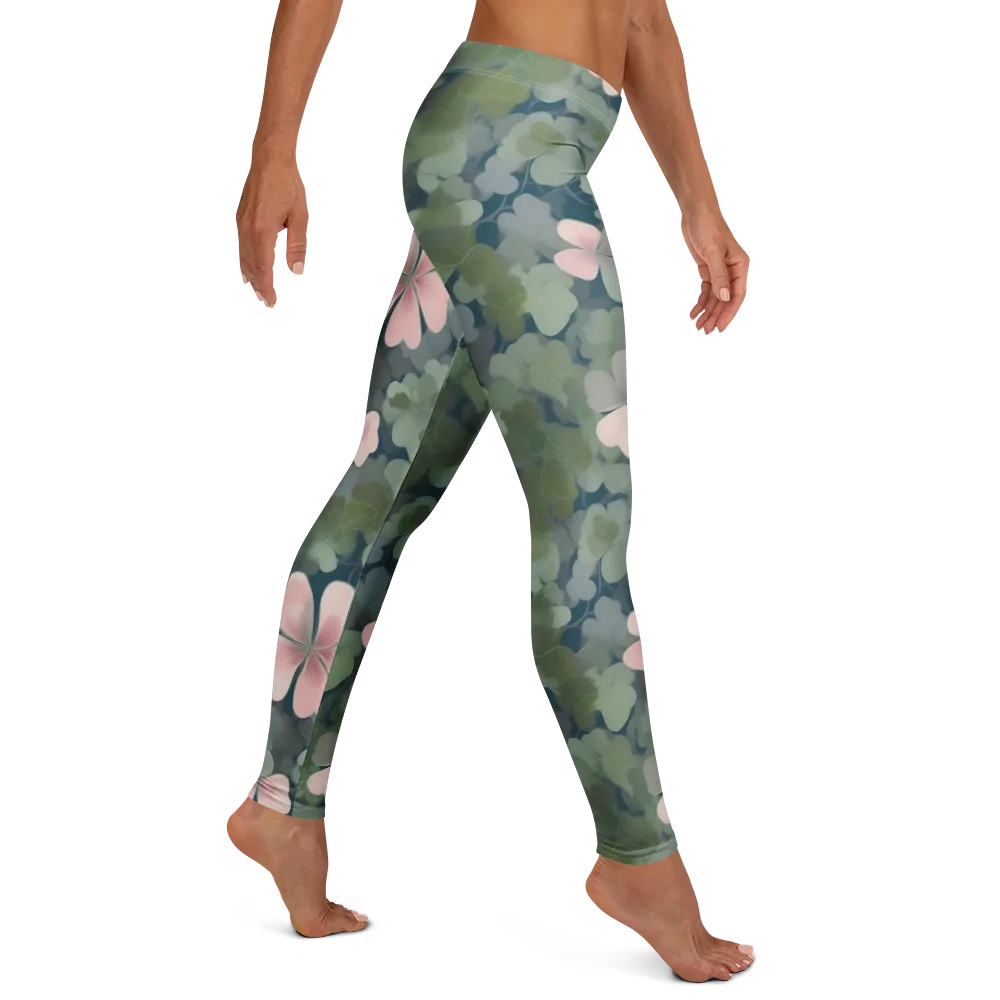 Moonlit Petal Drift on Leggings — Right
