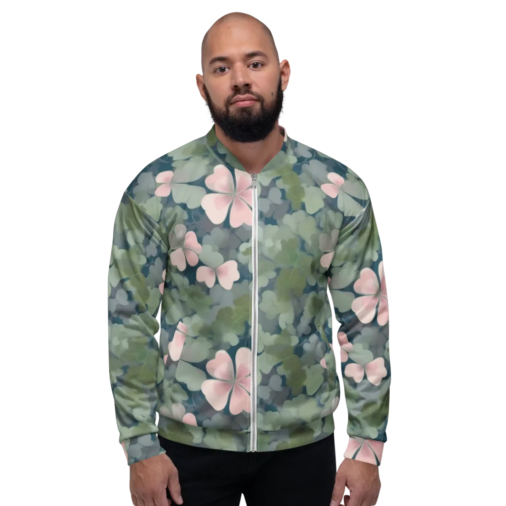 Moonlit Petal Drift on Bomber Jacket — Front