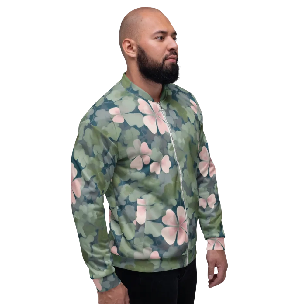 Moonlit Petal Drift on Bomber Jacket — Right