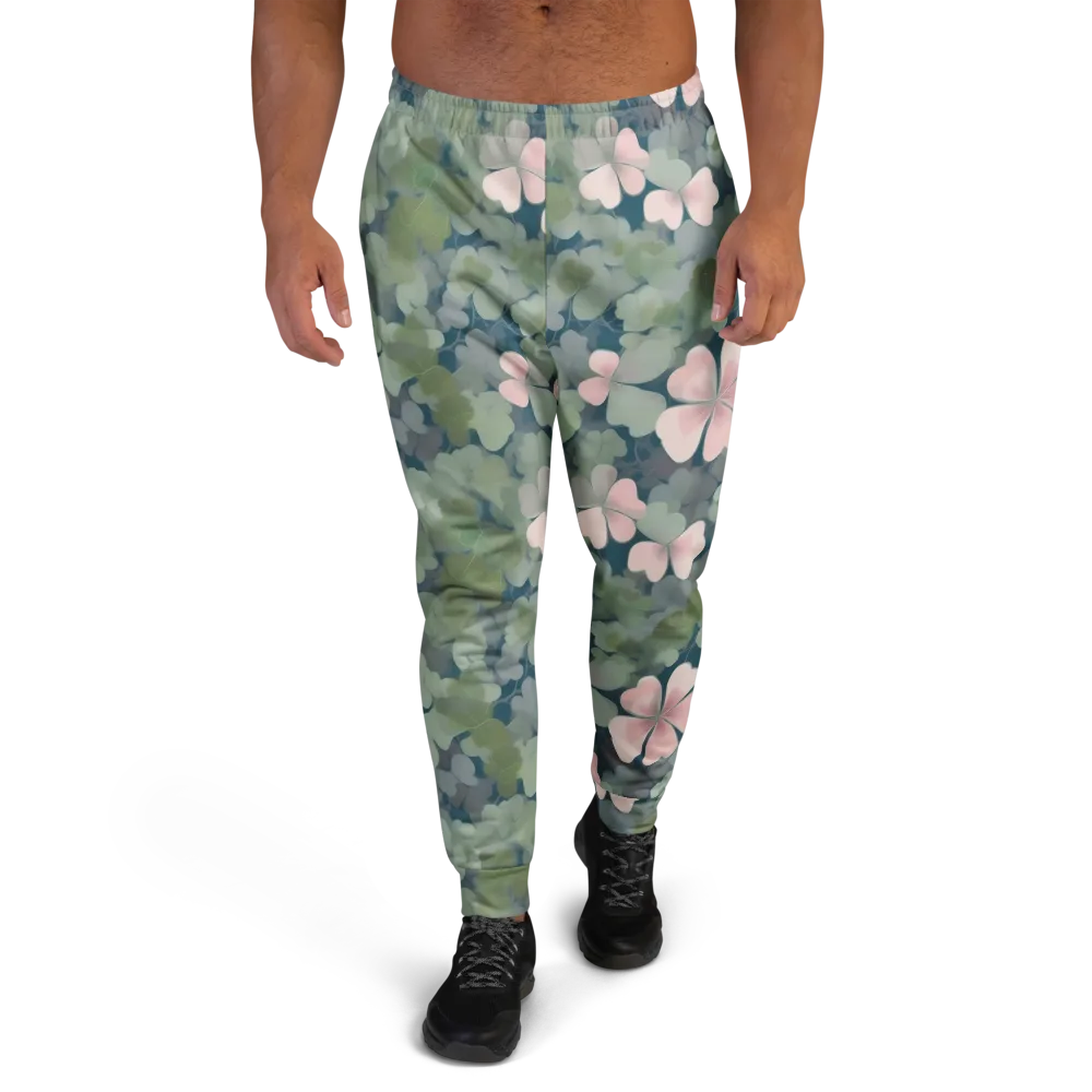 Moonlit Petal Drift on Men's Joggers — Front