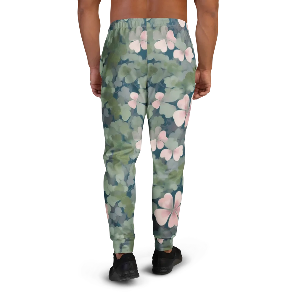 Moonlit Petal Drift on Men's Joggers — Back