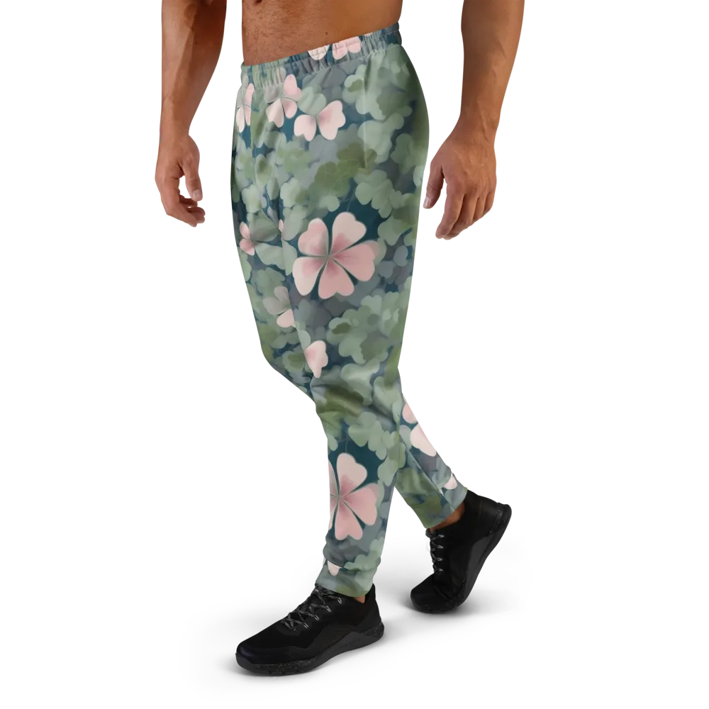 Moonlit Petal Drift on Men's Joggers — Left