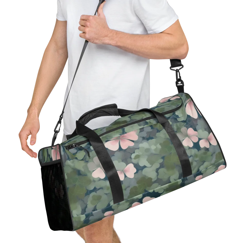 Moonlit Petal Drift on Duffle Bag — Right Front