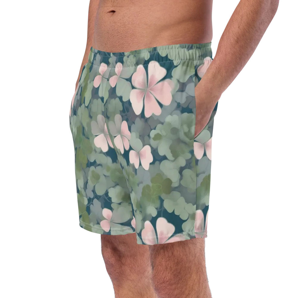 Moonlit Petal Drift on Swim Trunks — Left Front