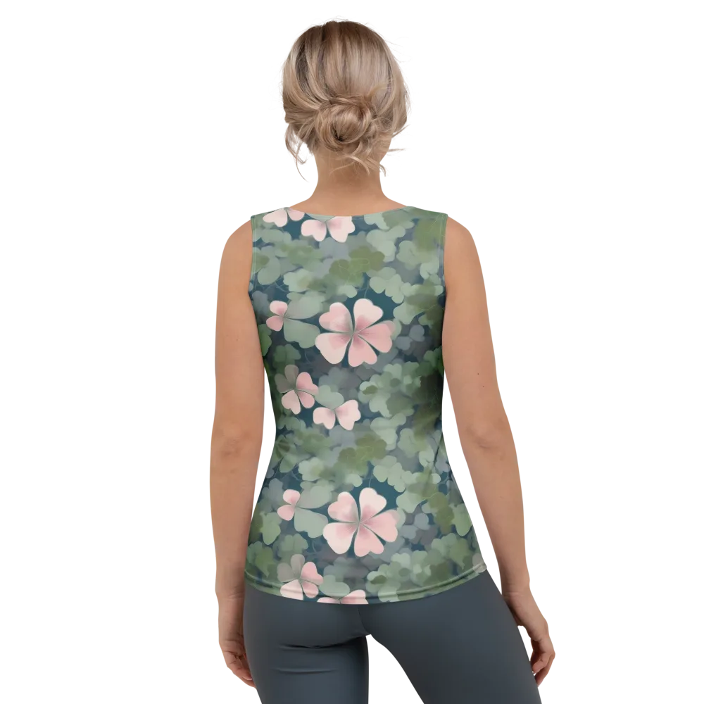 Moonlit Petal Drift on Women's Tank Top — Back
