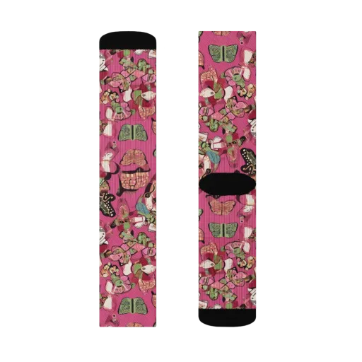 Rosebud Menagerie on a Socks