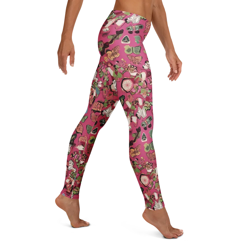 Rosebud Menagerie on Leggings — Right