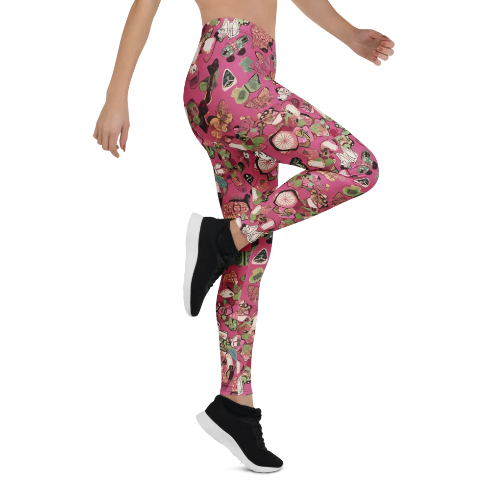 Rosebud Menagerie on Leggings — Right