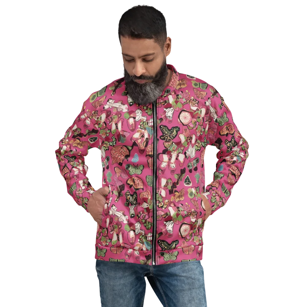 Rosebud Menagerie on Bomber Jacket — Front