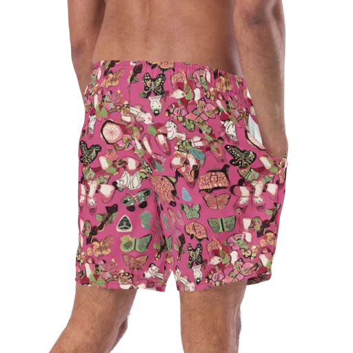 Rosebud Menagerie on a Swim Trunks