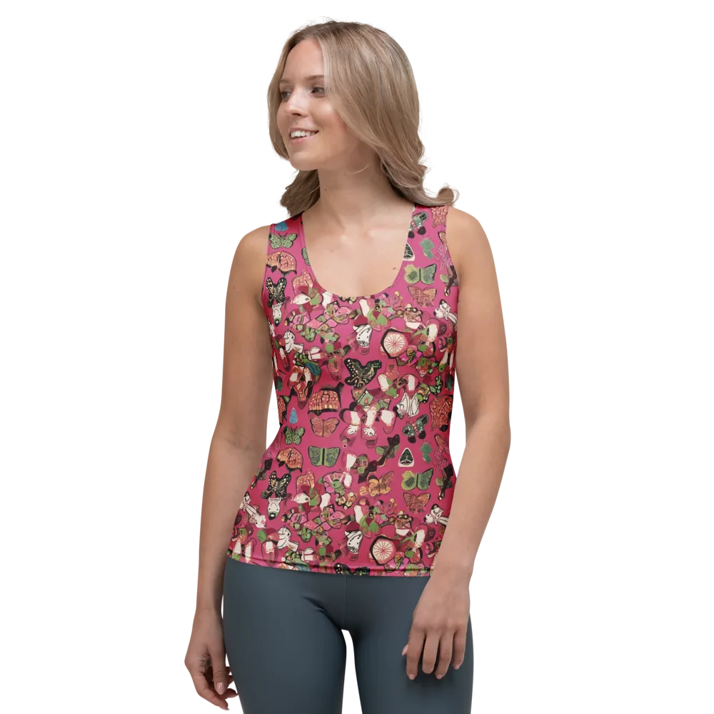 Rosebud Menagerie on Women's Tank Top — Front
