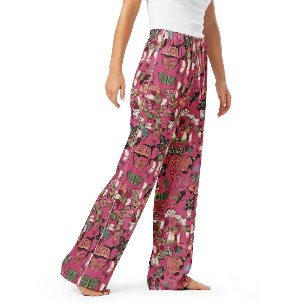 Rosebud Menagerie on Women's Pajama Pants — Right Front